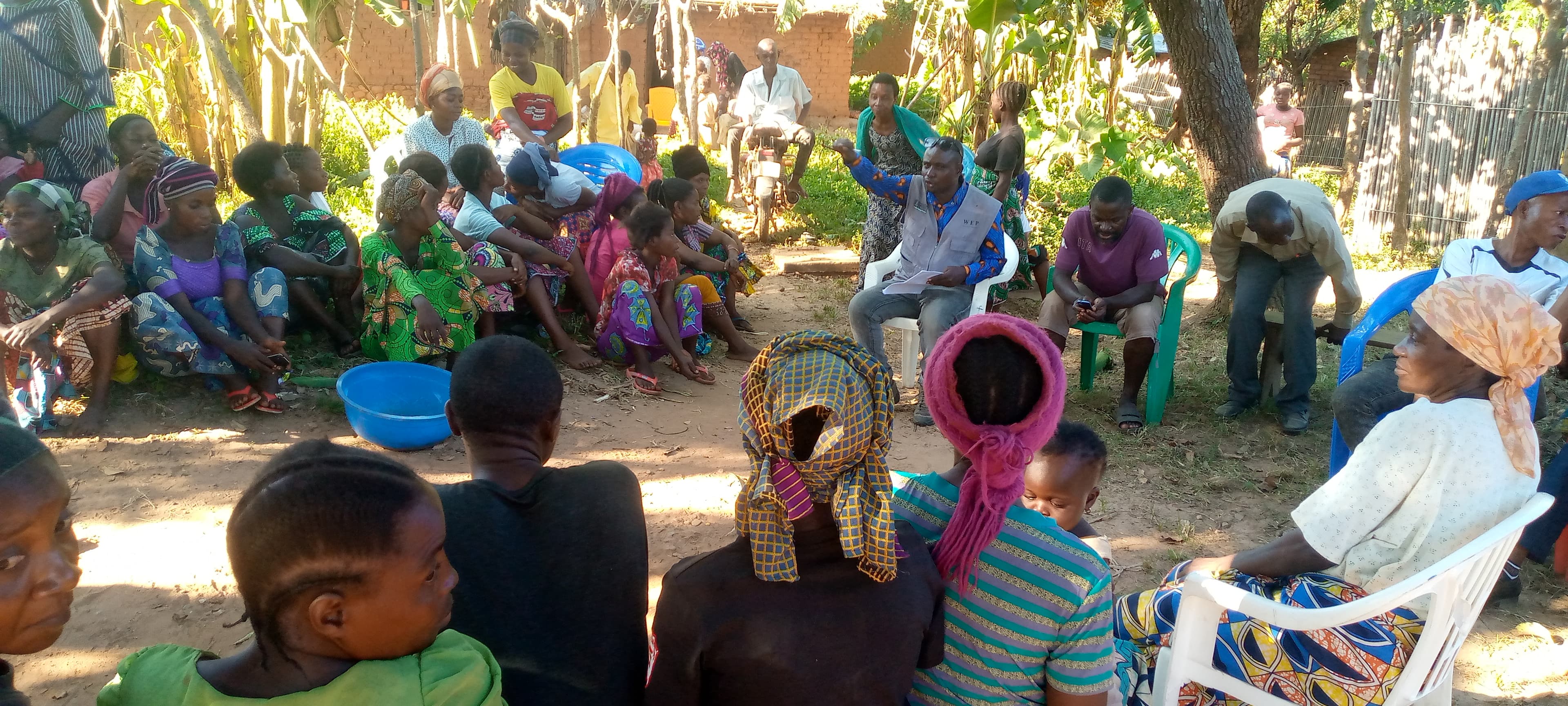 Farmers with bio-fertilizer inputs