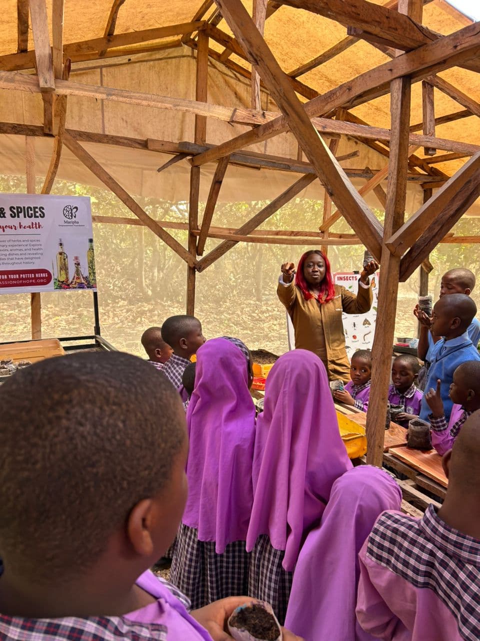 Farm tour moment at Maripha Farms